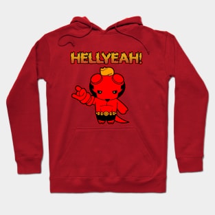 Cute Kawaii Superhero Hell Demon Boy Cartoon Hoodie